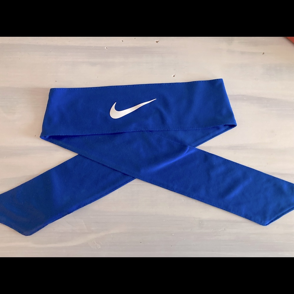 Nike Royal Blue tie headband